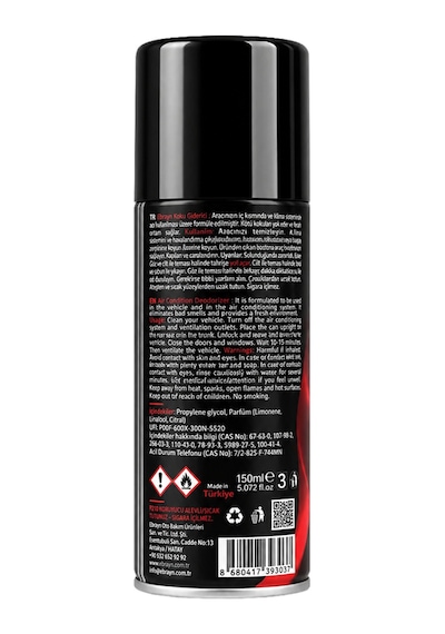 Ebrayn Araç İçi Ve Klima Koku Giderici Prime 150 Ml - Klima Bombası