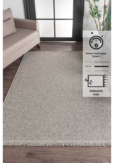Konfor Vlora 4766 Jüt Hasır Bukle Örme Kilim