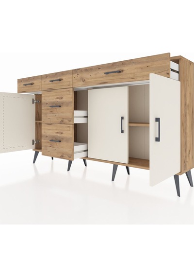 Arges Konsol 2 Raflı 5 Çekmeceli 3 Kapaklı 176x30x99 Çam-aytaşı/çam Aytası/atlas Çam - Atlas Çam Arges Konsol 2 Raflı 5 Çekmeceli 3 Kapaklı 176x30x99 Çam-aytaşı/çam Aytası/atlas Çam - Atlas Çam