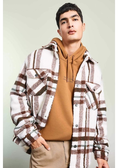 DeFacto Relax Fit Polo Yaka Gömlek Ceket A7988AX23WNER139