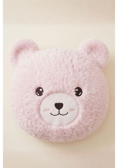 Pembe Ayıcıklı Yumuşak Peluş Yastık Uyku Arkadaşı Dekoratif Sarılmalık Ayı