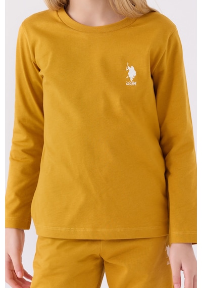 U.s. Polo Assn Kız Çocuk Sarı Pijama Takımı Sarı