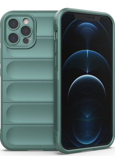 Apple Uyumlu iPhone 12 Pro Kılıf Optimum Lens Çerçeveli Silikon Kapak