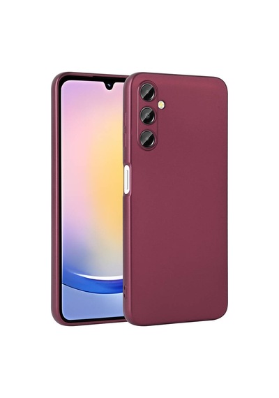 Zore Galaxy A25 Kılıf Nvth Premier Silikon Kapak - Mürdüm