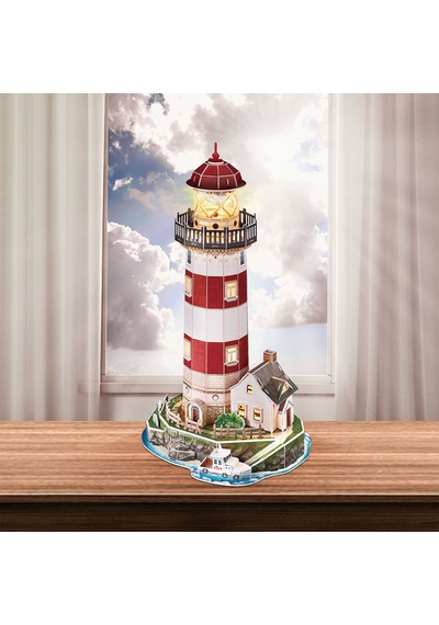 Deniz Feneri 3d Puzzle Led Işıklı L540h