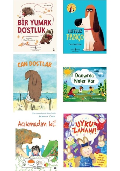 Işbankası Resimli Çocuk Masal Öykü Kitapları 6 Kitap Set