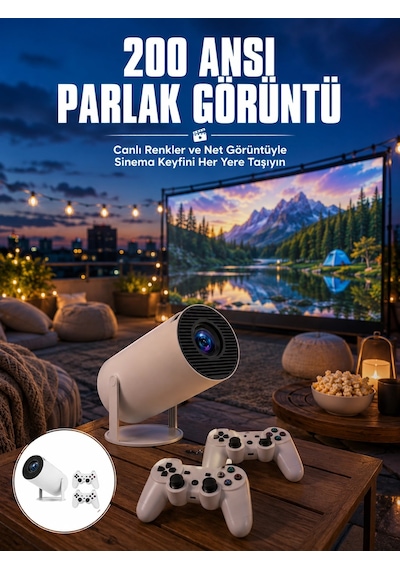 Bay Full Hd 8 Gb Ayaklı Çift Kollu 4k Video Oyun Konsolu Taşınabilir Yeni Nesil Najmaddin 04303523