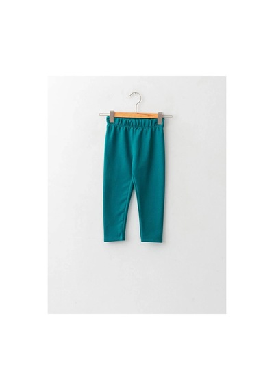 LC Waikiki Lcw Eco Yeşil Beli Lastikli Basic Kız Bebek Tayt
