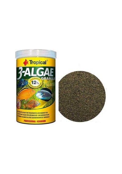 Tropical 3-Algae Granulat Balık Yemi 100 G Bölme