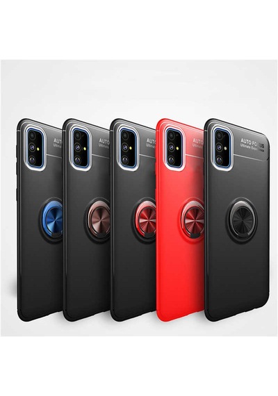 Samsung Uyumlu Galaxy A71 Kılıf Zore Ravel Silikon Kapak Siyah