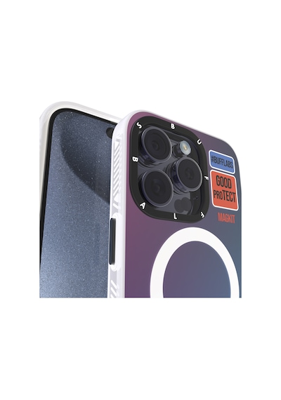 BuffiPhone Uyumlu 15 Pro Magkit Desenli Kılıf