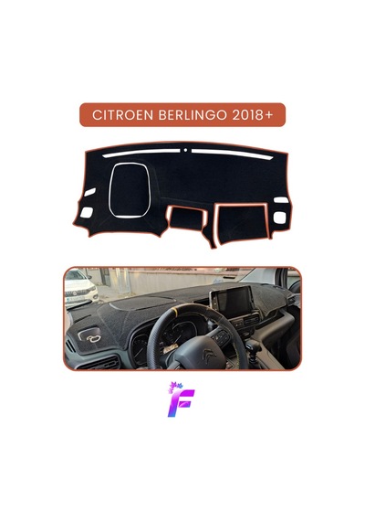 Cıtroen Berlingo 2018+ Torpido Koruyucu Güneş Ve Yansımaya Karşı Kalkan Tam Koruma Ta52 Kahverengi