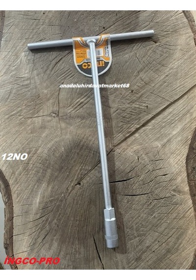 İngco Pro T Tipi 12 Lokma Anahtarı 12n0 Uzun Lokma Derin Somun Sıkma Anahtar 30cm