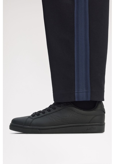 Fred Perry B1314 Leather Emb Ovd Branded Erkek Günlük Ayakkabı Siyah