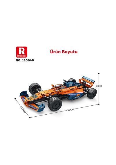 Reobrix Technic 11006-d Mclaren Formula F1 Araba Kumanda&motor Yaratıcı Yapı Blok Seti Building Blocks - 928 Parça