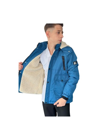 İrem Erkek Çocuk Fermuar Torba Cepli Fermuar Çıtçıt Kapamalı Peluş Astarlı Kapüşonu Çıkabilen Mavi Mont İrem Erkek Çocuk Fermuar Torba Cepli Fermuar Çıtçıt Kapamalı Peluş Astarlı Kapüşonu Çıkabilen Mavi Mont