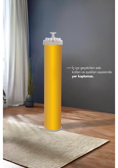 House Plus Hely Açılıp Kapanabilir 360 Dönebilen Kurutmalık Askısı Gold Krt57058-5 Altın