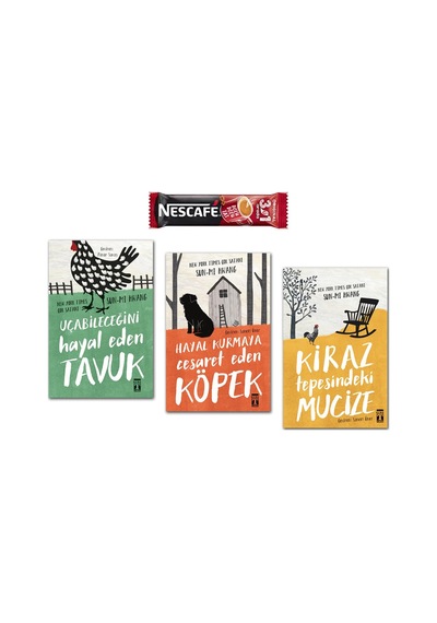 Genç Timaş Sun-mi Hwang Seti 3 Kitap Hayal Kurmaya Cesaret Eden Köpek - Uçabileceğini Hayal Eden Tavuk - Kiraz