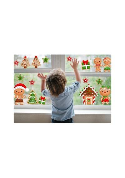 Kurabiye Adam Yılbaşı Yeni Yıl Bebek Ve Çocuk Odası Duvar Çıkartması Sticker R