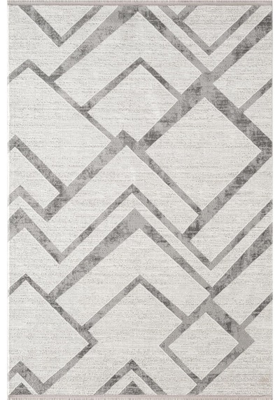 Cotto Motto Tt001a Krem Halı Modern Geometrik Çizgili Pamuk Taban Yıkanabilir Salon Mutfak Halısı