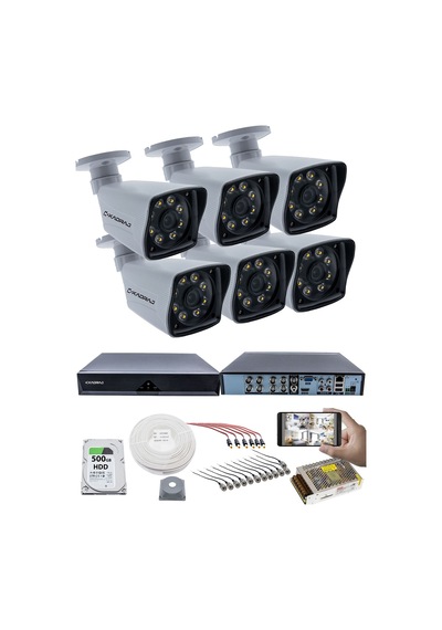 6'lı Güvenlik Kamerası Seti - 5mp Sony Seculens Kdj-6s-8w-kk-p