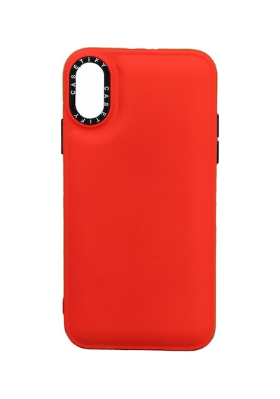 Nettech Vivo Y02s Uyumlu Casetify Buff Seri Arka Koruma Kılıf - Kırmızı Kırmızı