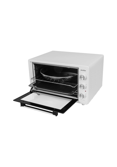 Simfer 4242 Beyaz 42 LT Turbo Fan Mini / Midi Fırın - 6 Fonksiyon,Yoğurt Yapma, Buz Çözme & İç Aydınlatma