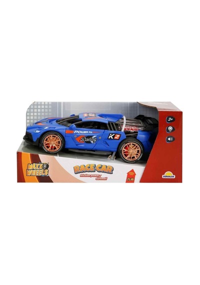 31238 Maxx Wheels Sesli Ve Işıklı Powerful Racing Sürtmeli Araba