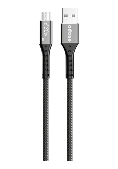 Onopo F6 3.4A Micro Örgülü Hızlı Şarj Kablosu 30 W Metal Uçlu