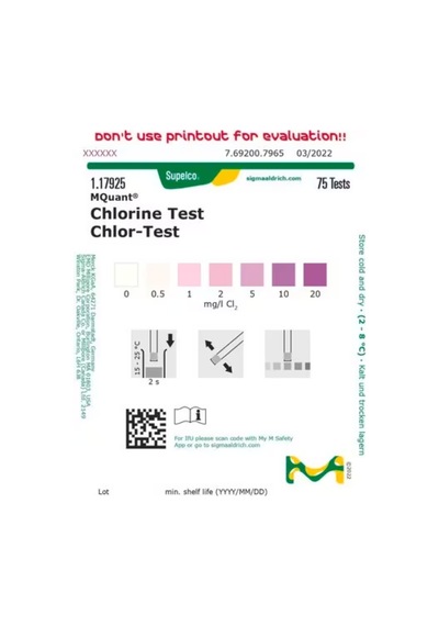 Klor Test Kiti 0-20 Mg