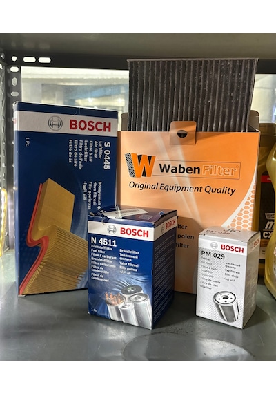 Accent Blue 1.6 Dizel Filtre Bakım Seti Bosch Hava Yağ Mazot Karbonlu Polen