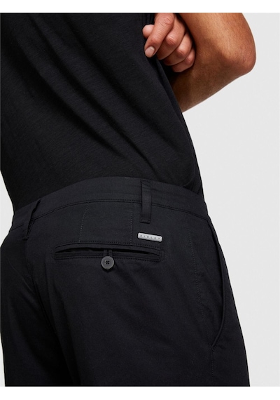 Sisley Pamuk Karışımlı Slim Fit Chino Pantolon Erkek Siyah Pantolon - 324p4teqsf02e