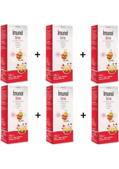 Orzax Imunol Şurup 150 Ml 6 Adet