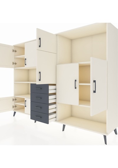 Hyperion Dolap 10 Raflı 4 Çekmeceli 8 Kapaklı 220x44x163 Aytaşı-a Aytaşı-aytaşı/antrasit Hyperion Dolap 10 Raflı 4 Çekmeceli 8 Kapaklı 220x44x163 Aytaşı-a Aytaşı-aytaşı/antrasit