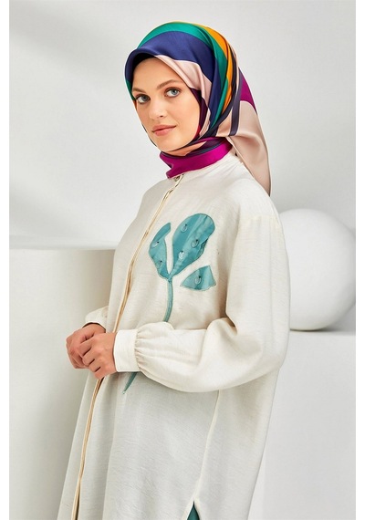 Armine Özel Nostalji Serisi Twill İpek Eşarp 8301D 84