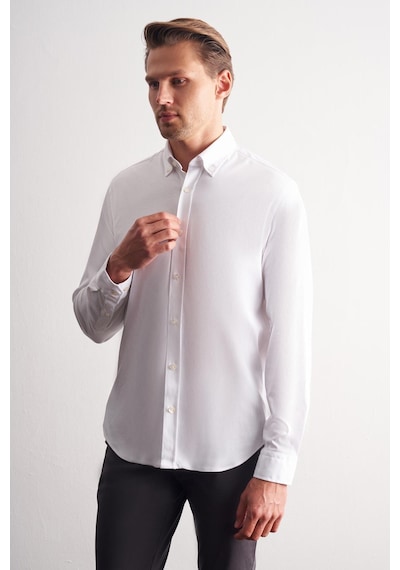 İmza Beyaz Düğmeli Yaka Örme Uzun Kol Performans Ürün Slim Fit %100 Pamuk Gömlek 1004255271 Beyaz İmza Beyaz Düğmeli Yaka Örme Uzun Kol Performans Ürün Slim Fit %100 Pamuk Gömlek 1004255271 Beyaz