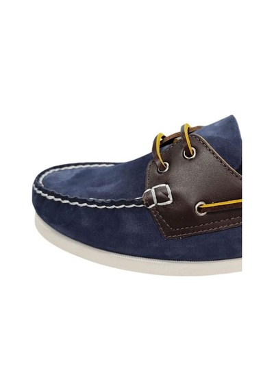 King Paolo King Shoes Lacivert Nubuk Kahve Deri Tımbırlent Ayakkabı King Paolo King Shoes Lacivert Nubuk Kahve Deri Tımbırlent Ayakkabı