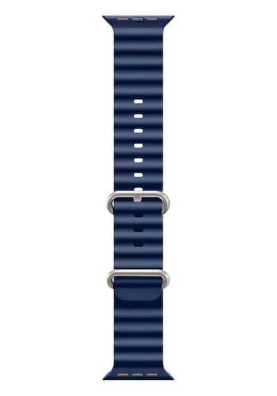 Apple Uyumlu  Watch 1 2 3 4 5 6 7 8 Se Ultra 38/40/41mm Ocean Loop Tokalı Kayış Kordon - Lacivert