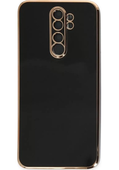 Newface Xiaomi Redmi Note 8 Pro Kılıf Volet Silikon - Siyah Resimdeki