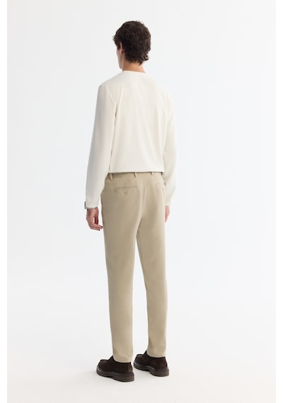 Avva Erkek Bej Yandan Cepli Dokulu Bi-stretch Slim Fit Pantolon A42y3211