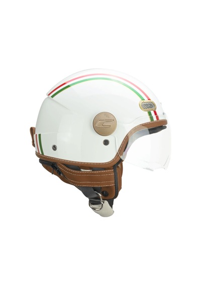 Cgm 191ı Pix Sprint Verde Bianco Rosso Sagomata Açık Kask Beyaz-kırmızı-yeşil