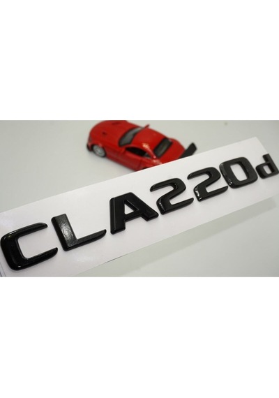 Cla 220d Uyumlu Bagaj Parlak Siyah Abs 3m 3d Yazı Logo
