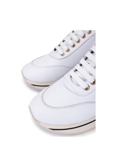 Tamer Tanca Kadın Hakiki Deri Sneakers & Spor Ayakkabı 923 1200 Bn Ayk Y25 Beyaz Dr/krem Beyaz