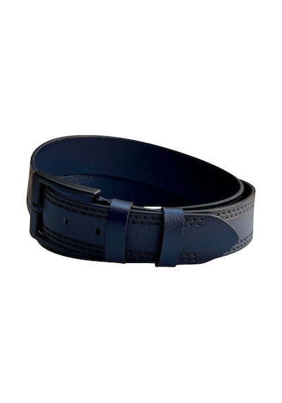 Süzer Deri 4.5 Cm. Spor Model Hakiki Deri Kenarları Dikişli Erkek Kemer Lacivert