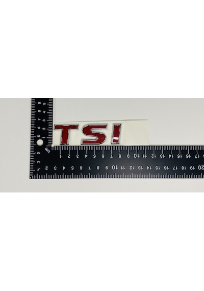 Vw Tiguan 2012 - 2016 Tsi Üç Kırmızı Arka Bagaj Yazısı