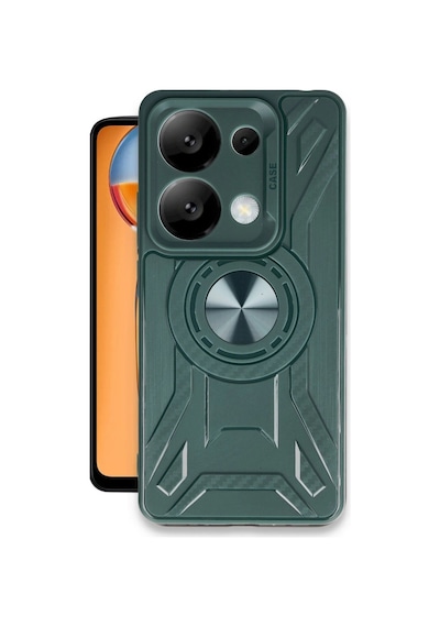 Xiaomi Redmi Note 13 Pro 5g Kılıf Lincoln Silikon - Koyu Yeşil Düz Renkli