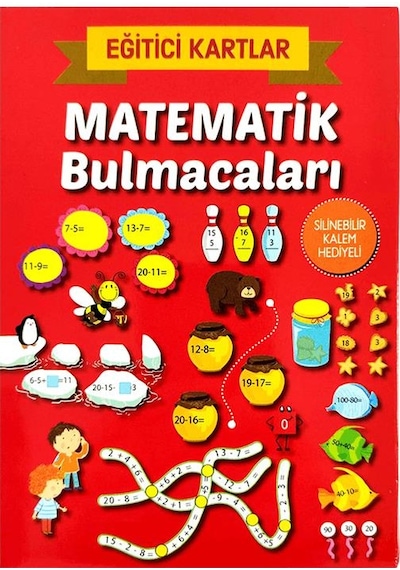 Matematik Bulmacaları Eğitici Oyun Kartları - Etkinlik Kartları