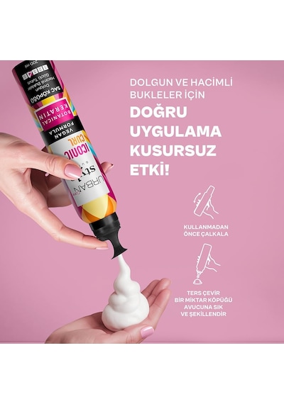 Style Guide Iconic Curl Hacimli Bukleler Sağlayan Saç Köpüğü- Güçlü Tutuş 200 Ml- Vegan