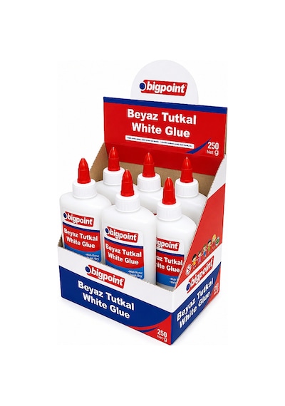 Bigpoint Beyaz Tutkal 250 Gram X 12 Adet