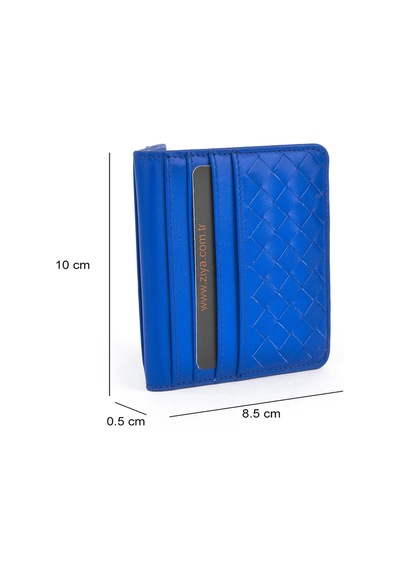 Ziya, Hakiki Deri Kartlık 1539852z01 Saks Mavi 1539852z01 651 Saks Mavi